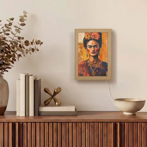 Portret - Sieraden - Schilderachtig Light Box met kabel (Tafellamp) klein -sfeer2