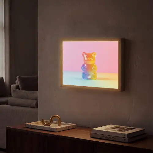 Pastel - Snoep Light Box met batterij (Wandlamp) middel -sfeer1