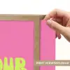 Roze - Groene bonjour - Organisch Light Box met batterij (Wandlamp) middel -USP_websiteprintNL