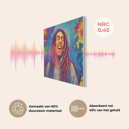 Regenboogkleuren - Man - schilderij PET vilt klein -USP_NL