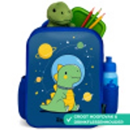 Dino - Planeet - Ster - Blauw Kinderrugzak - Blauw middel -inhoud_NL