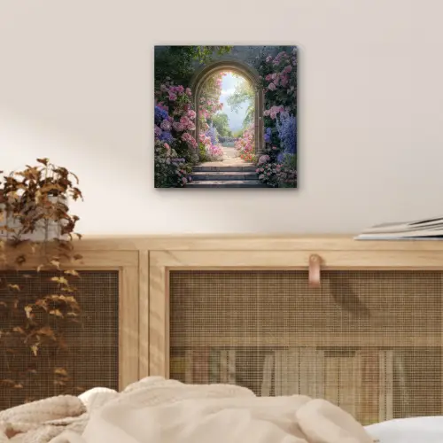 Doorkijk - Rozen - Vintage - Bloemen aluminium wit klein -sfeer3