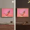 Peper - Disco - Rood - Glitter Light Box met batterij (Wandlamp) middel -sfeer3