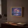 Kosmisch - lichtboom - Kerst - Kleurrijk Light Box met batterij (Wandlamp) middel -sfeer1