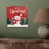 Kerstgroet - Sneeuw - Rood plexiglas 5mm klein -sfeer3