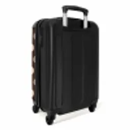 Stippen patroon in verschillende tinten bruin NBS - Handbagage koffer - Unisex middel -achterkant