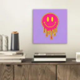 Smiley - Drip - Neon aluminium wit klein -sfeer1