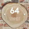 Baumscheibe - Modern Naambord Organisch middel -sfeer10