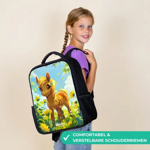 Sunny pony Rugzak - Zwart middel -sfeer6_NL