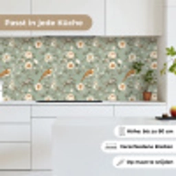 Roze - Vogels - Kleurrijk keuken achterwand 2 middel 871 -sfeer4_DE