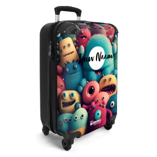 Monster Menigte NBS - Handbagage koffer - Kinderen Unisex middel -productfoto_3d