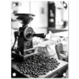 Koffiemolen - Gemalen - Vintage tuinposter los doek klein -3d