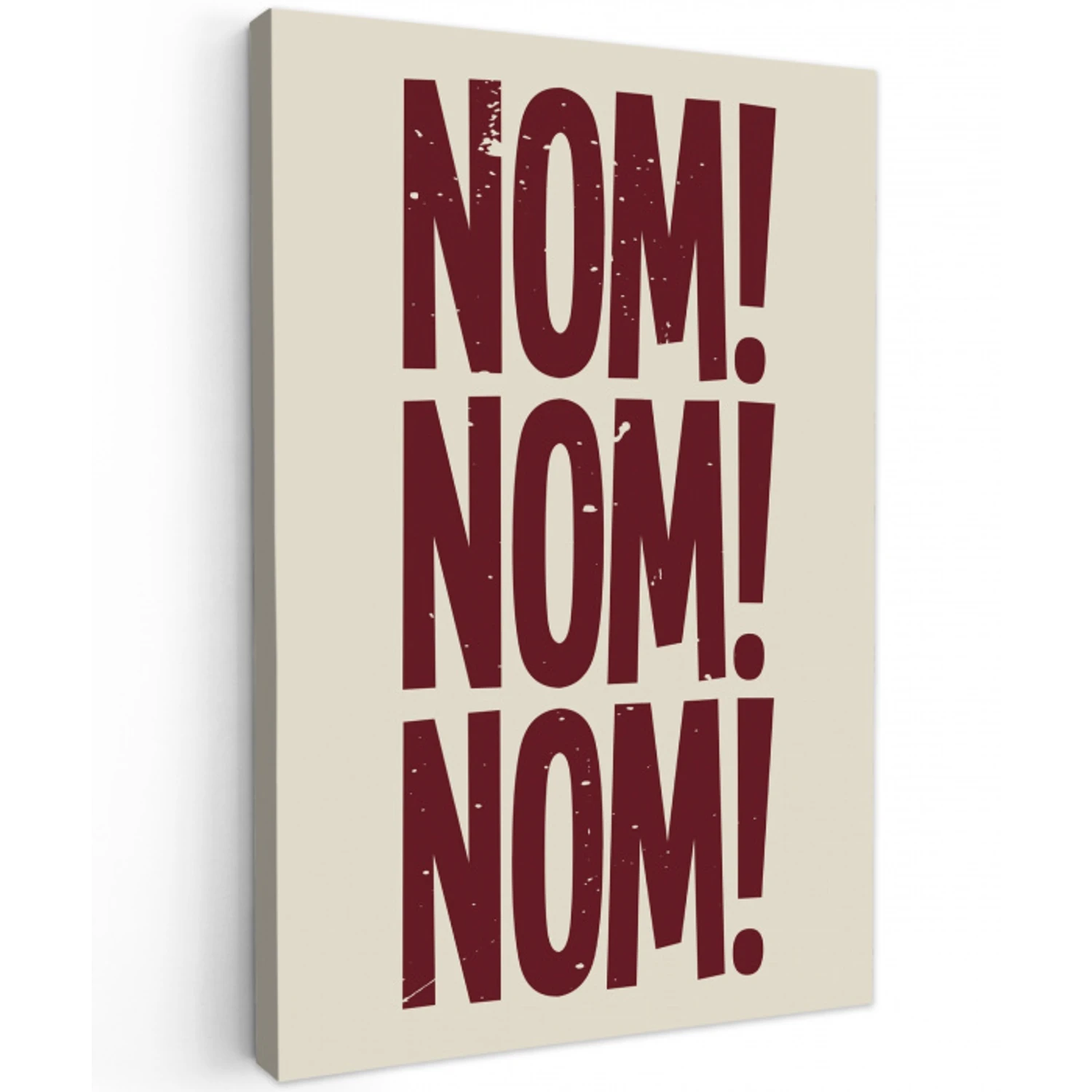 Rood - Vintage - Decoratie - Japandi Tuinposter op houten frame 2 cm dik klein -3d