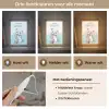Panda - Blauw - Quote - 'You are smart' Light Box met kabel (Wandlamp kind) klein -USP_lichtkleurNL