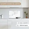 Marmer - Grijs - Wit - Marmerstructuur keuken achterwand spatscherm klein -sfeer4_FR