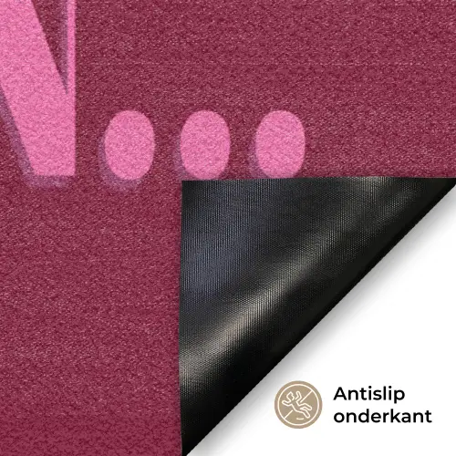 Quote - Bordeauxrood Deurmat klein -antislip_NL