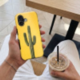 Cactus - Groen - Minimalistisch Toughcase MagSafe Apple iPhone 17 klein -Sfeer1M
