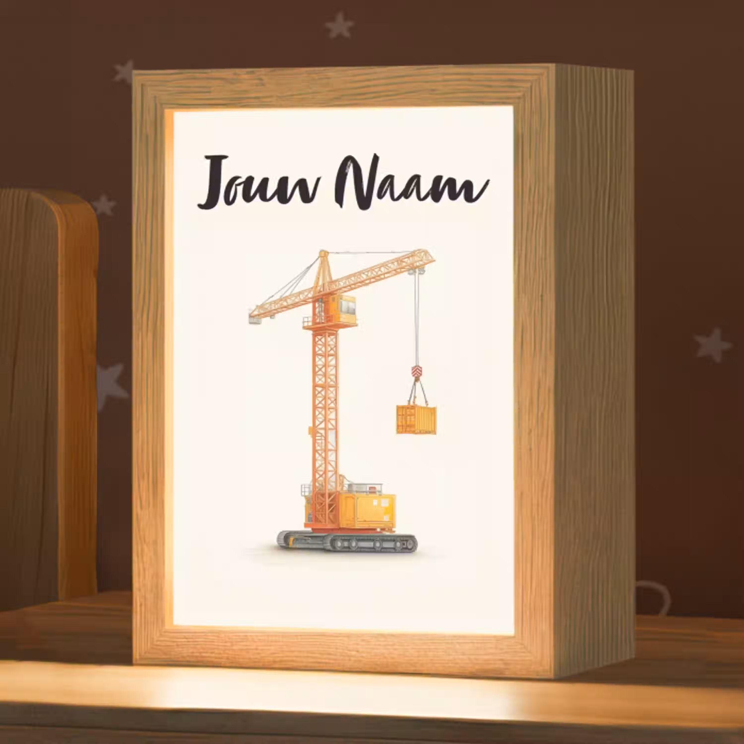 Torenkraan - Getekend - Oranje Light Box met kabel (Kinderlampje) klein -zzz_3d_website
