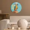Papegaai - Koksmuts - Quote - Neon Akoestische PET Vilt - Rond klein -sfeer1