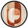 Illustratie - Abstract - Vormen - Rood Fotolijst rond zonder passe partout klein -3d