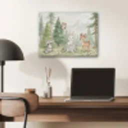 Bos - Dieren - Groen PET vilt klein -sfeer5