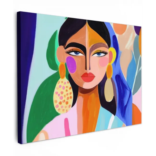 Canvas schilderij - Portret - Vrouw - Modern