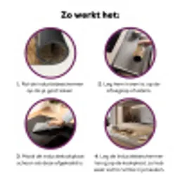 Runderen - Kudde - Landschap - Weide - Rustig Inductie beschermer vinyl 3mm klein -zzzzzzz-cc-werking