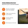 Longhorn - Landschap - Zonsondergang Inductie beschermer vinyl 3mm klein -zzzzzzz-td-ups