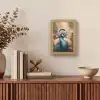 Pauw - Vogel - Bloemen - Planten - Pauwenveren Light Box met kabel (Tafellamp) klein -sfeer2
