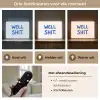 Blauw - Quote - Wit Light Box met batterij (Wandlamp) middel -USP_lichtkleurNL