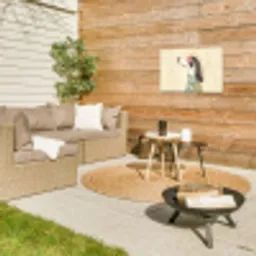 Quote - Hond - Zonnebril Tuinposter op houten frame 2 cm dik klein -sfeer2