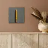 Potlood - Schilderij - Geel aluminium wit klein -sfeer4