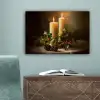 Kaarslicht - Kerst - Veelkleurig canvas 2cm klein -sfeer4