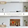 Symmetrie van Smaakmakers keuken achterwand spatscherm klein -voor_na_NL