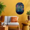 Kleurrijk - Boom - Magisch - Abstract Wandcirkel Ovaal Forex klein -sfeer4