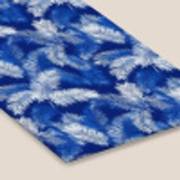 Palmblad - Patroon - Blauw fotolijst zwart zonder passe partout klein 224 -zsfeer6