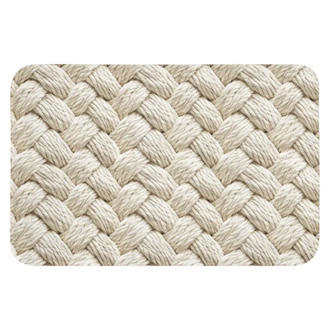 WC Mat - Touw - Gebreid - Beige