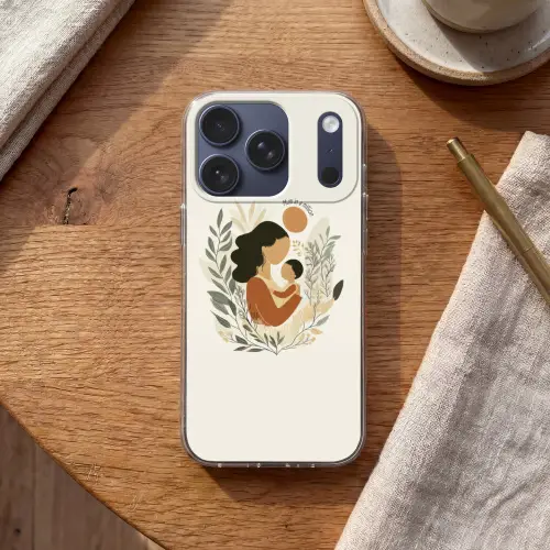 Illustratie - Quote - Moeder Telefoonhoesje iPhone 17 Pro klein -sfeer1