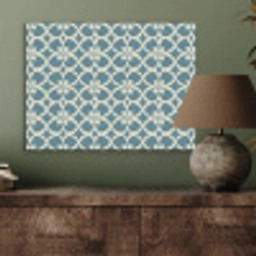 Patroon - Symmetrisch - Blauw PET vilt klein 837 -sfeer2