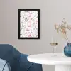 Patroon - Eieren - Roze - Pasen fotolijst zwart zonder passe partout klein -sfeer4