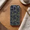Abstract - Lijnen - Blauw - Goud Telefoonhoesje iPhone 17 Pro klein 878 -sfeer1