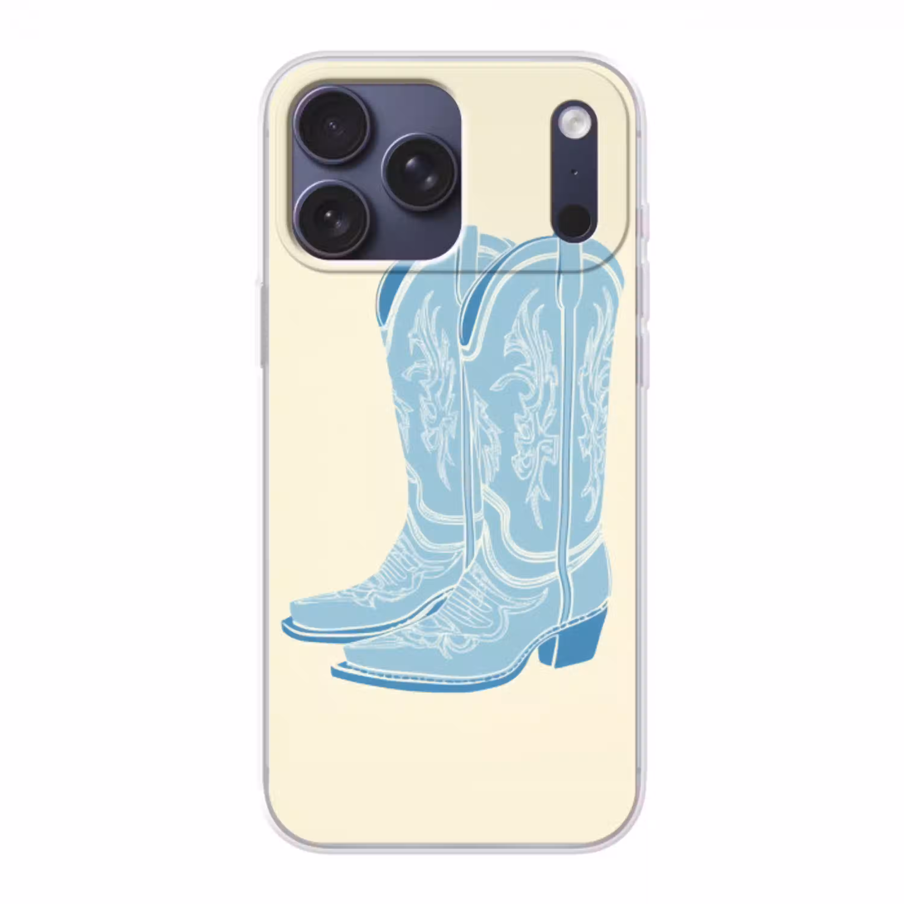 Illustratie - Cowboylaarzen - Patroon Telefoonhoesje iPhone 17 Pro Max klein -3d