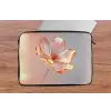 Glazen - Bloem - Roze laptophoes neopreen klein -tafel