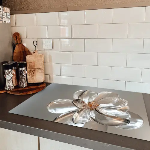 Bloem - Glazen - Doorzichtig Inductie beschermer vinyl 3mm klein -sfeer3