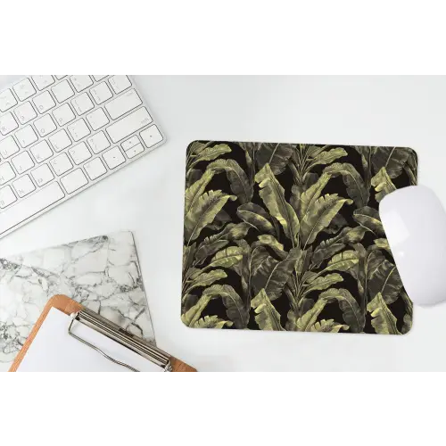 Botanisch - Bladeren - Groen muismat rubber klein 262 -witbureau