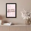 Koeienprint - Roze - Cowboy - Horse fotolijst zwart zonder passe partout klein -sfeer5
