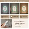 Gestreept - Quote - Ovaal - Roze Light Box met kabel (Wandlamp) klein -USP_lichtkleurNL