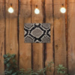 Slangenleer - Patroon - Beige tuinposter los doek klein -sfeer1