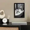 Relaxt - Bad - Zwart - Wit fotolijst zwart zonder passe partout klein -sfeer1