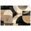 Abstract - Vormen - Modern - Beige poster papier klein -3d